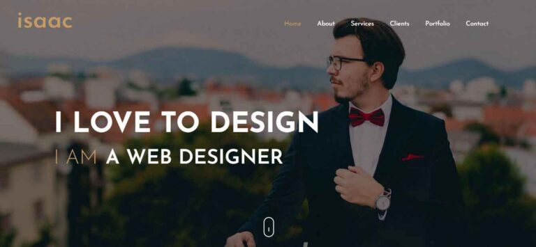 Best Free Isaac One Page Premium Blogger Template 2020